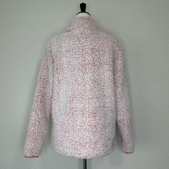 NWT Pink Victoria’s Secret Teddy Bear Quarter Zip Pull Over Sweatshirt - Picture 9 of 13